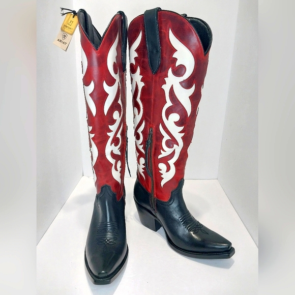 Ariat Elviria Stretchfit Tall Western Boots, NEW, Size 8|EUR 38.5, - Picture 2 of 11